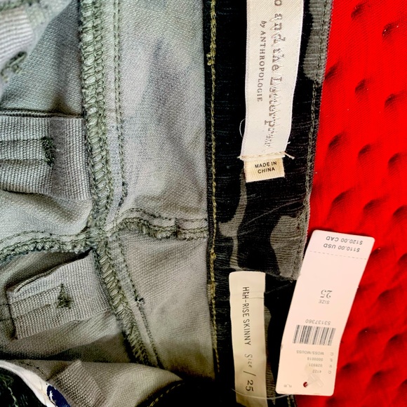 High rise skinny corduroy jean by anthropologie - Picture 4 of 4